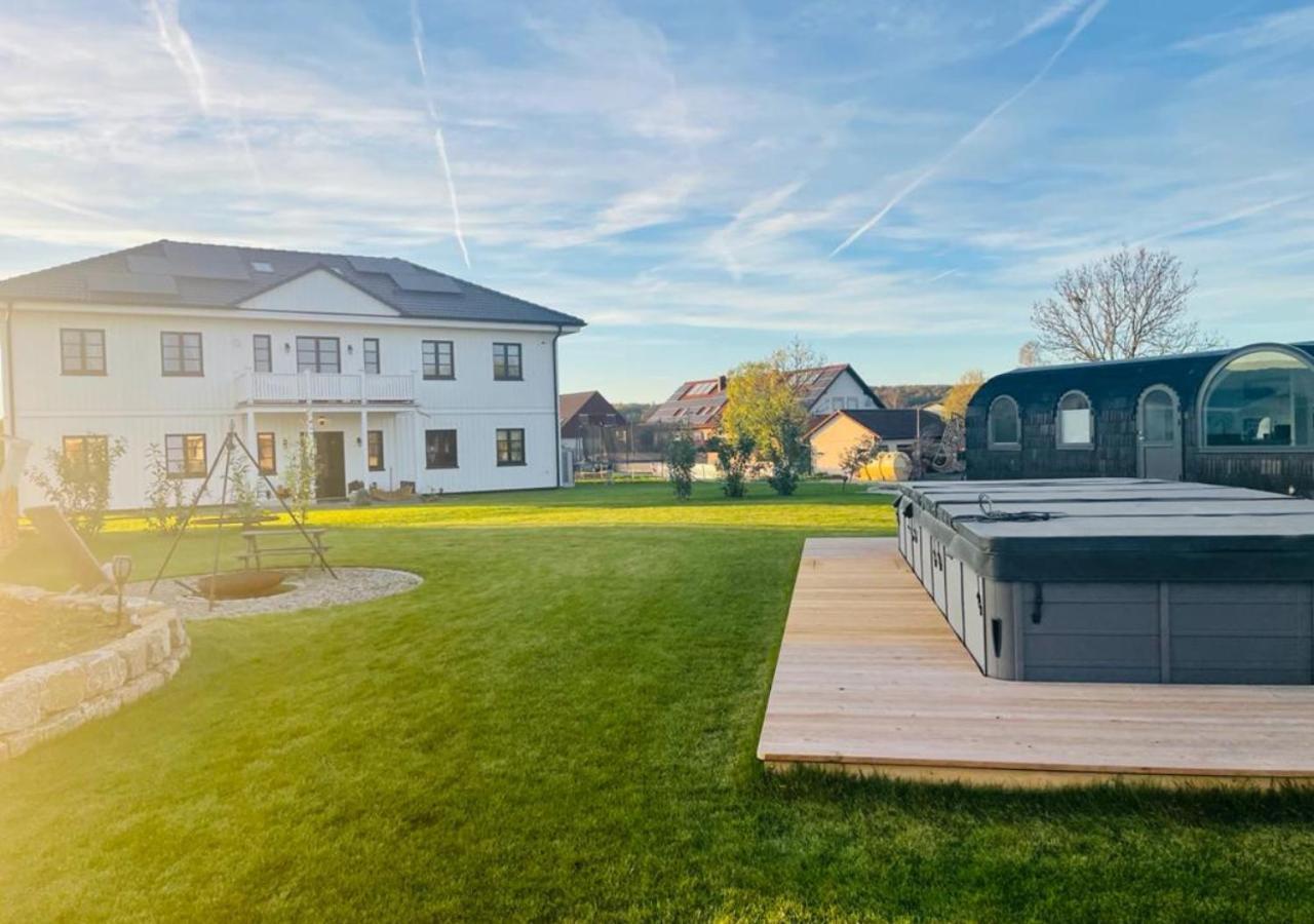 Tirolian Lodge North, Whirlpool, Sauna, Lagerfeuer Bundorf Exterior foto